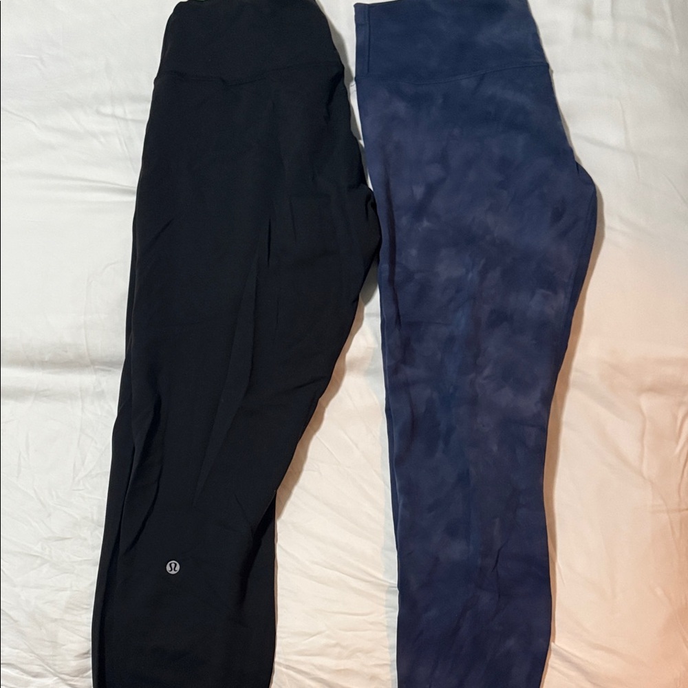 Lululemon Black and Blue Leggings